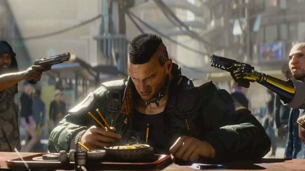 cyberpunk 2077 diner standoff
