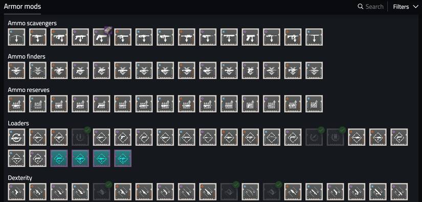 destiny 2 destiny sets mods page