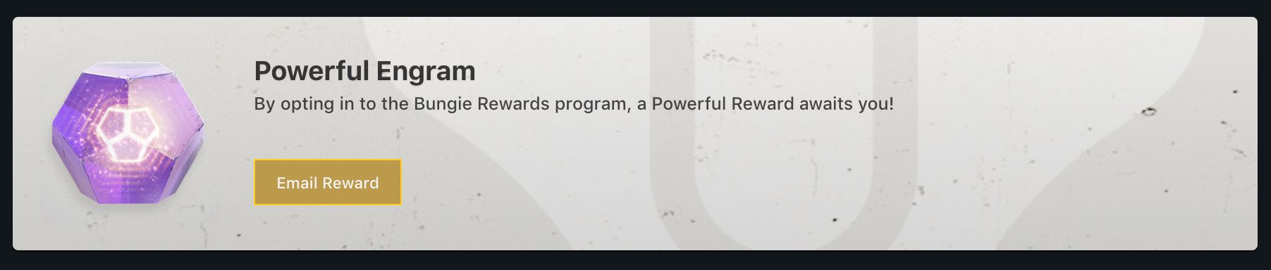 destiny 2 free powerful reward