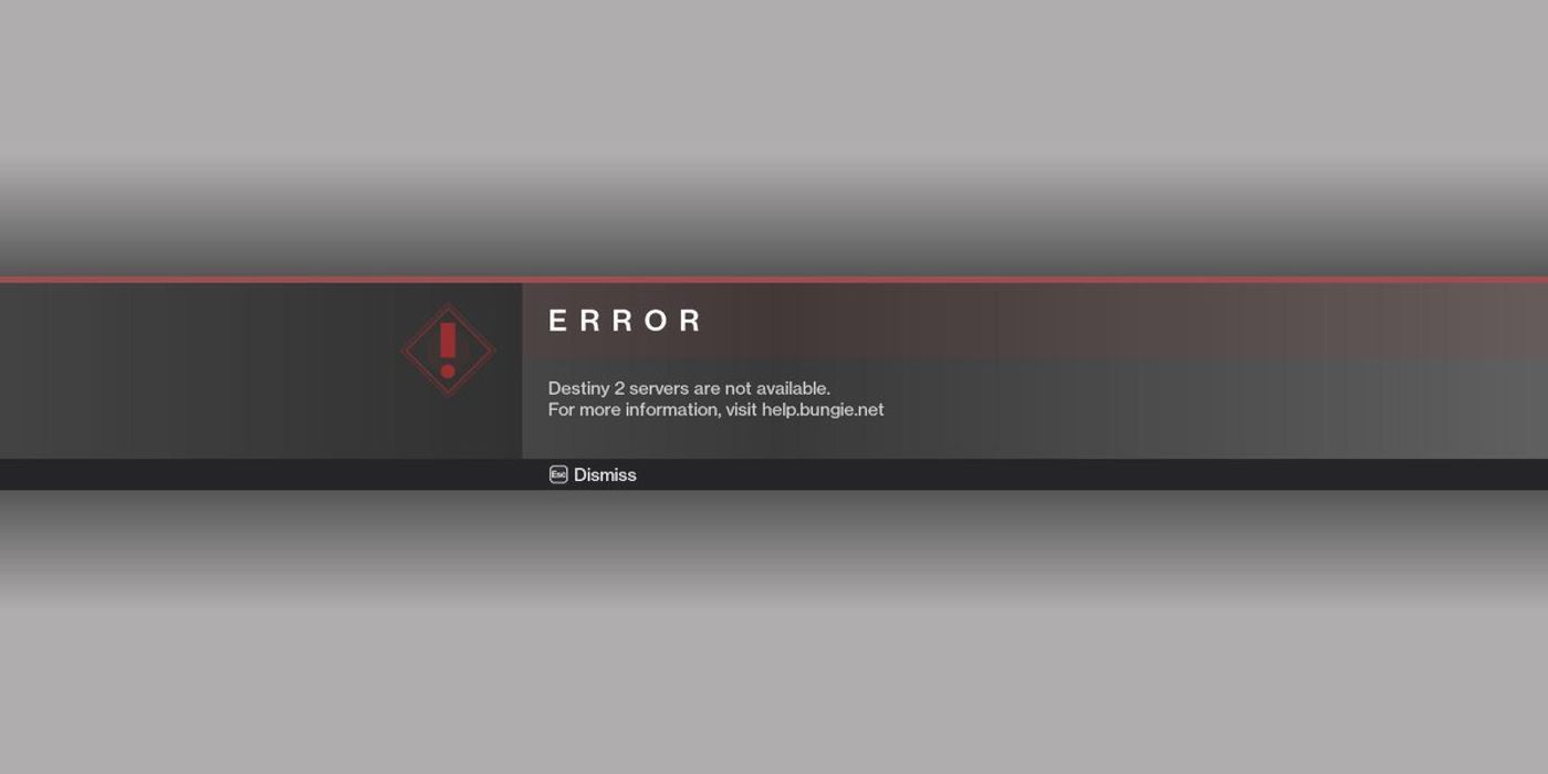 destiny 2 servers error