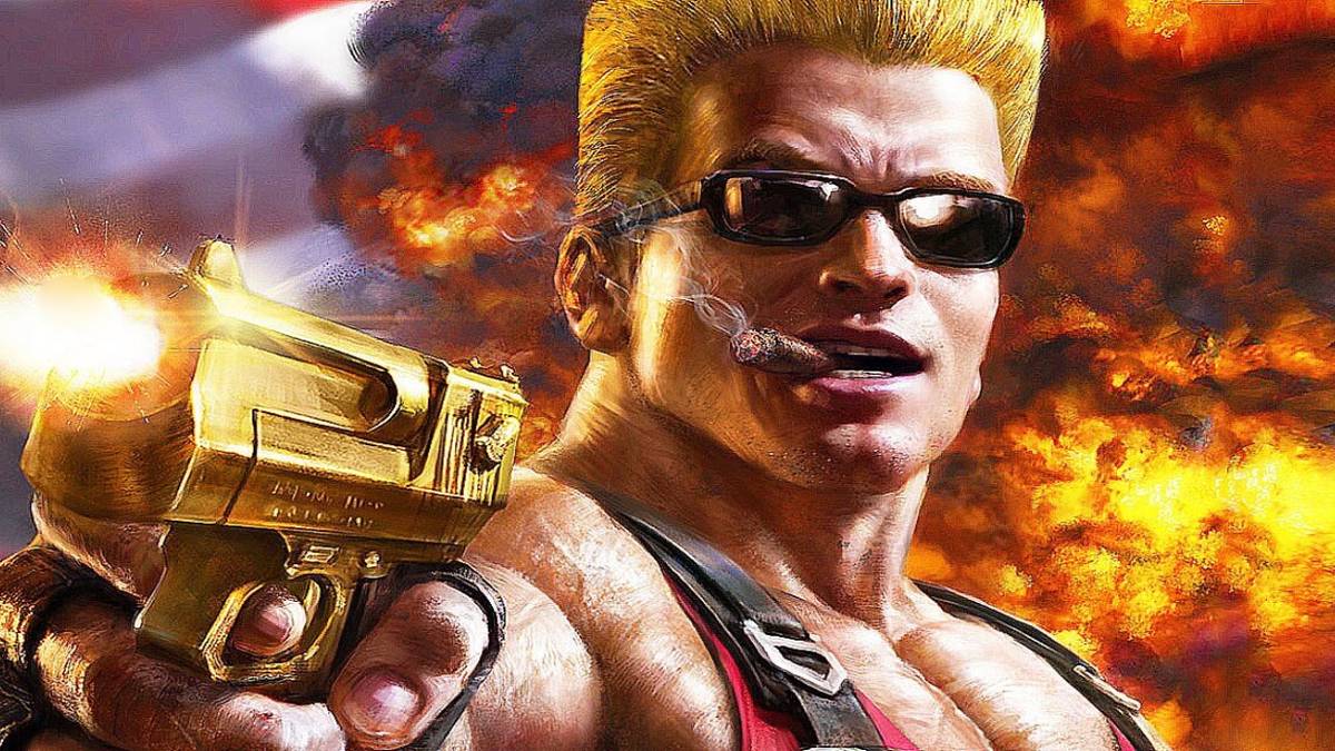 duke nukem with gun