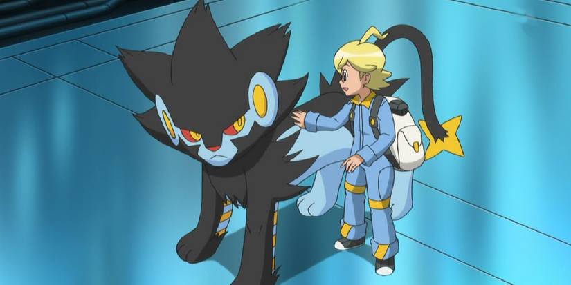 Luxray in the pokemon anime