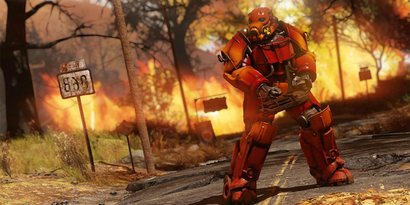 fallout 76 red armor fire