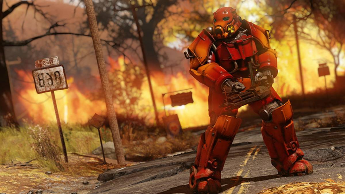 fallout 76 red armor fire
