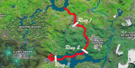 fortnite recommended route dockyard deal challenge