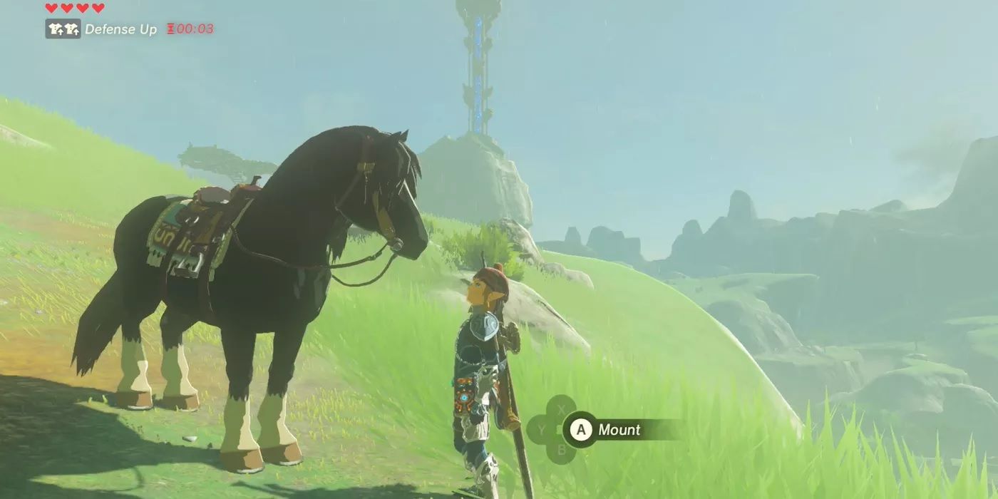A horse in Breath of the Wild
