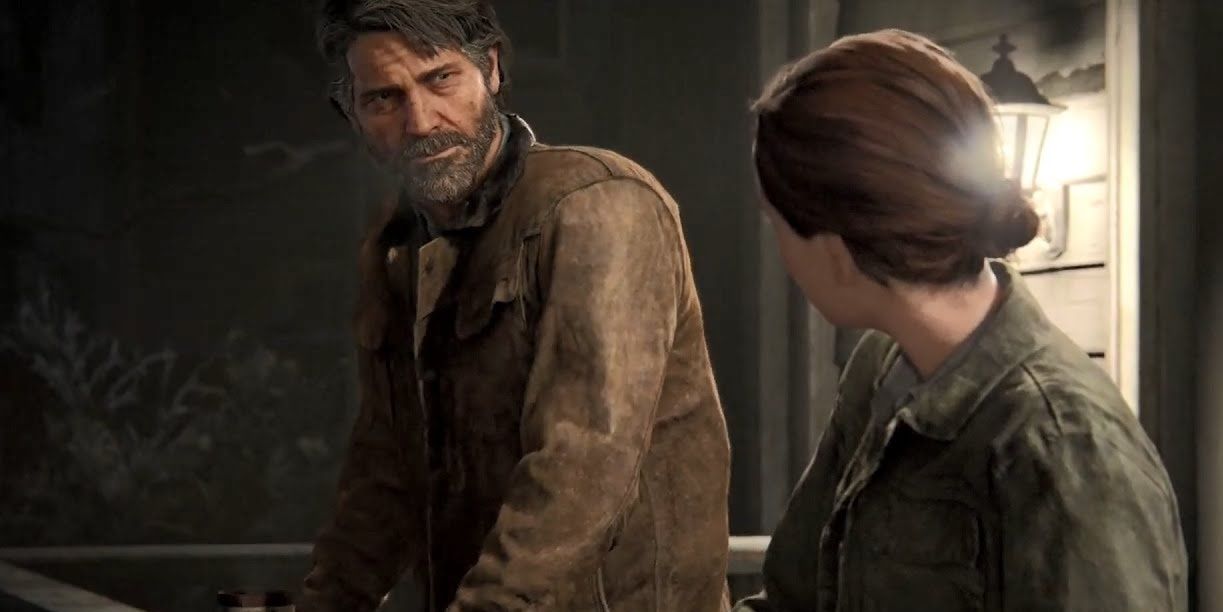 joel looks at ellie angrily in the last of us 2 Cropped