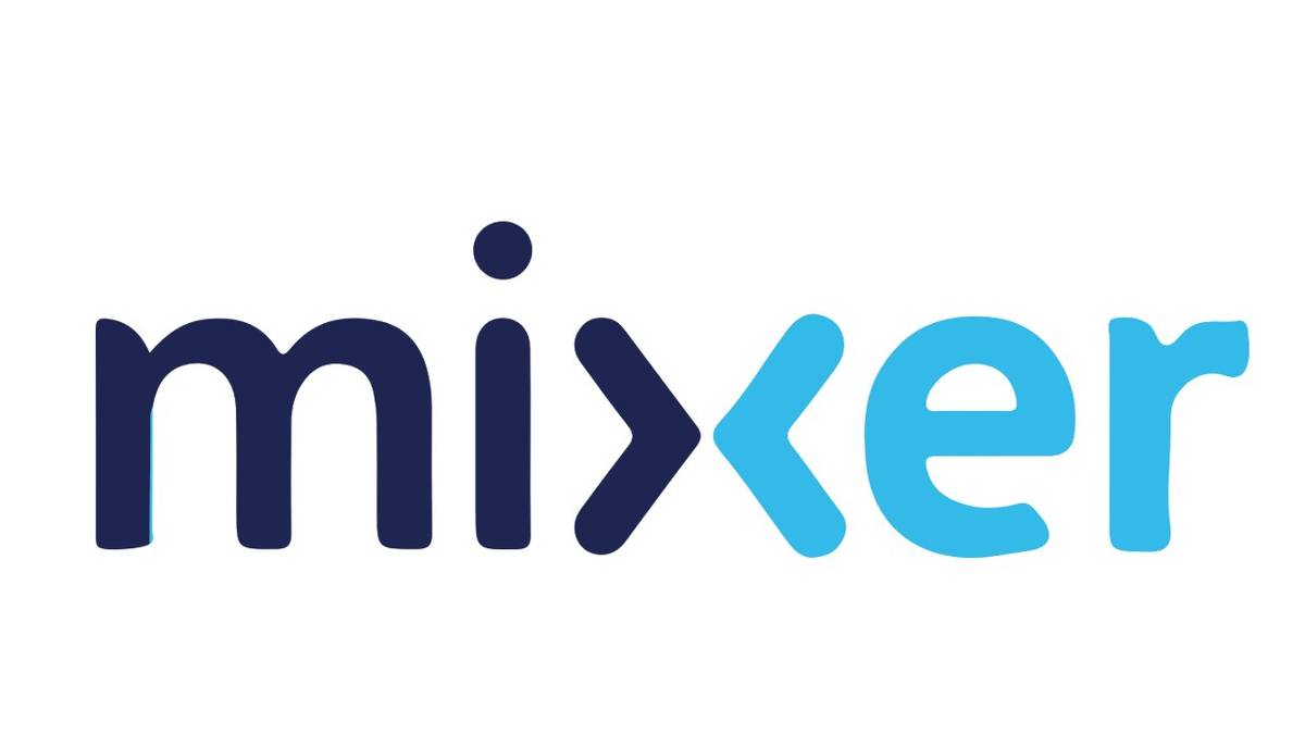 mixer logo white background