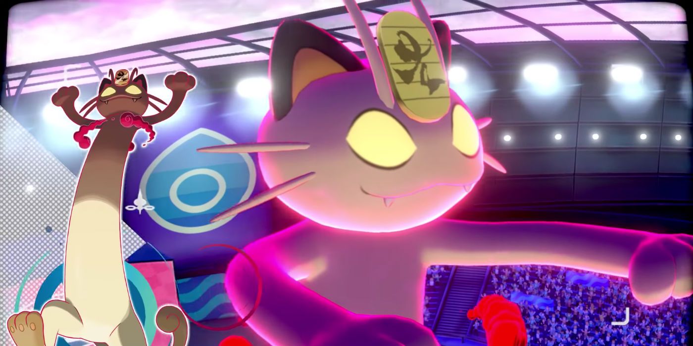 pokemon sword shield meowth gigantamax memes