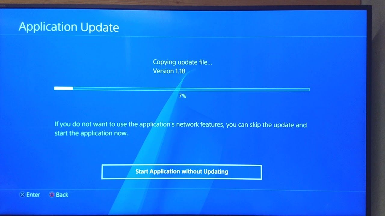 copying an update file on PS4