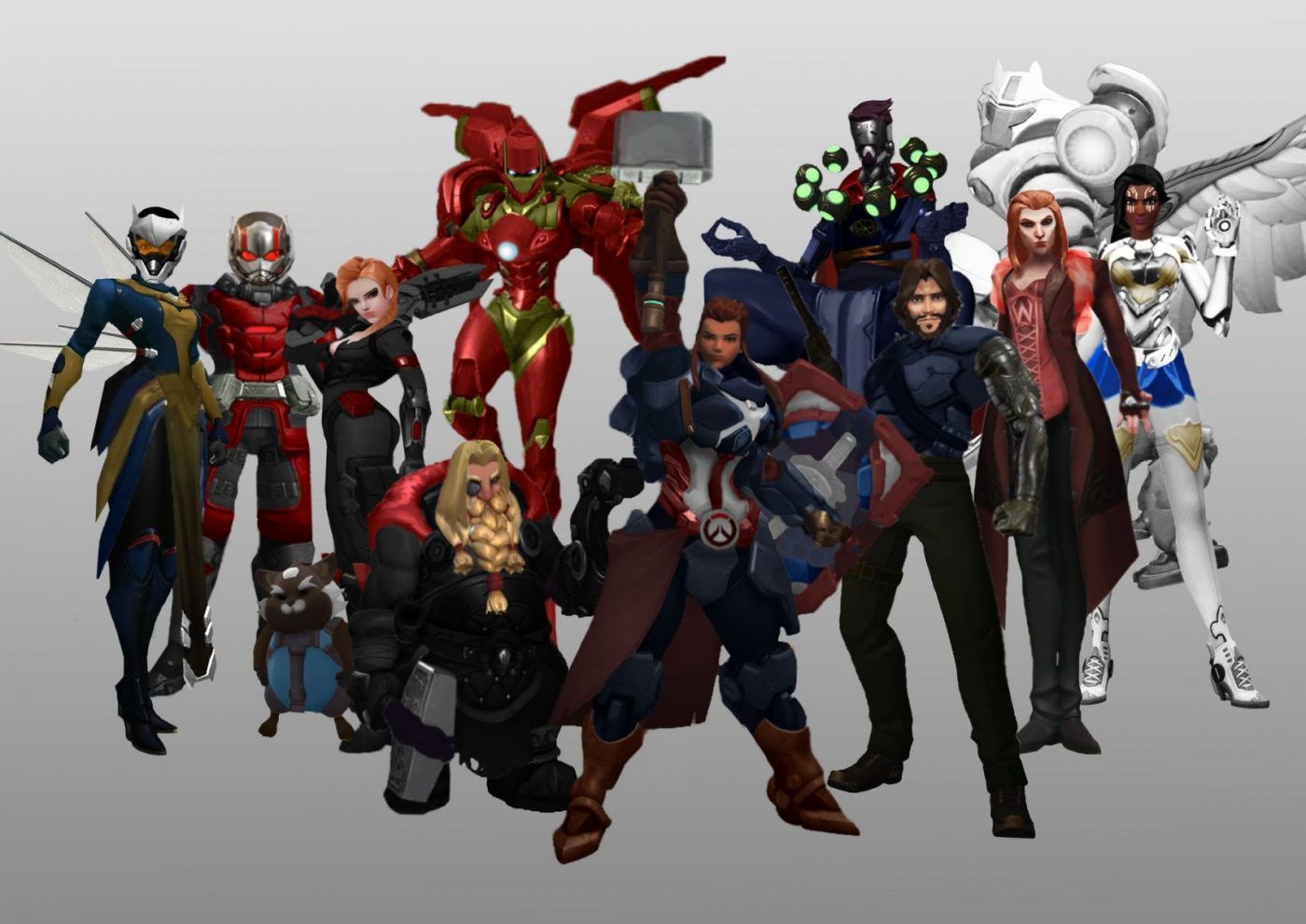 overwatch characters as avengers