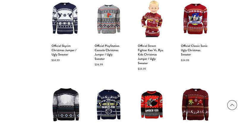 ugly video game christmas sweaters