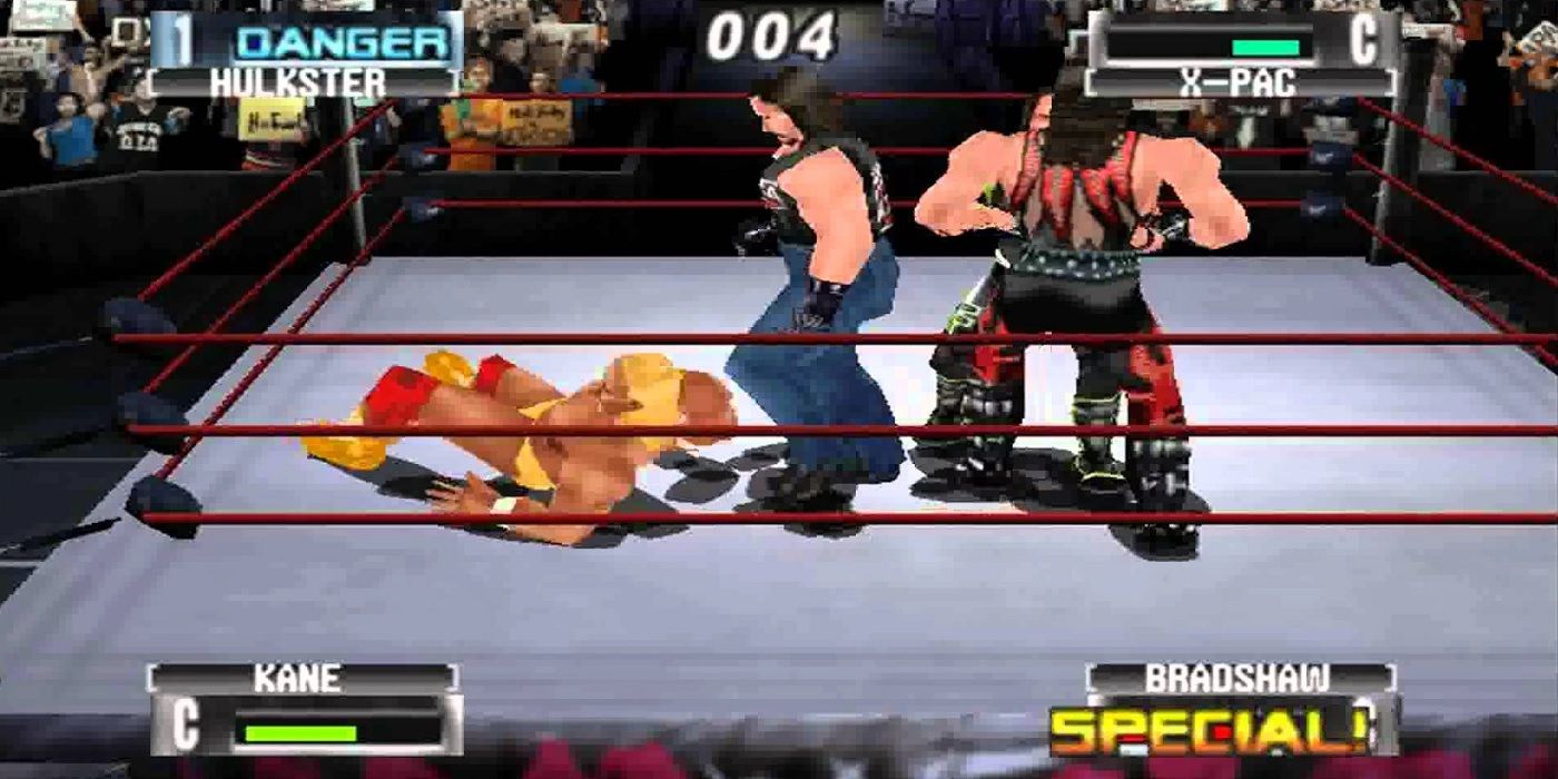 Royal Rumble with Hulk Hogan, X-Pac, Bradshaw, and Kane