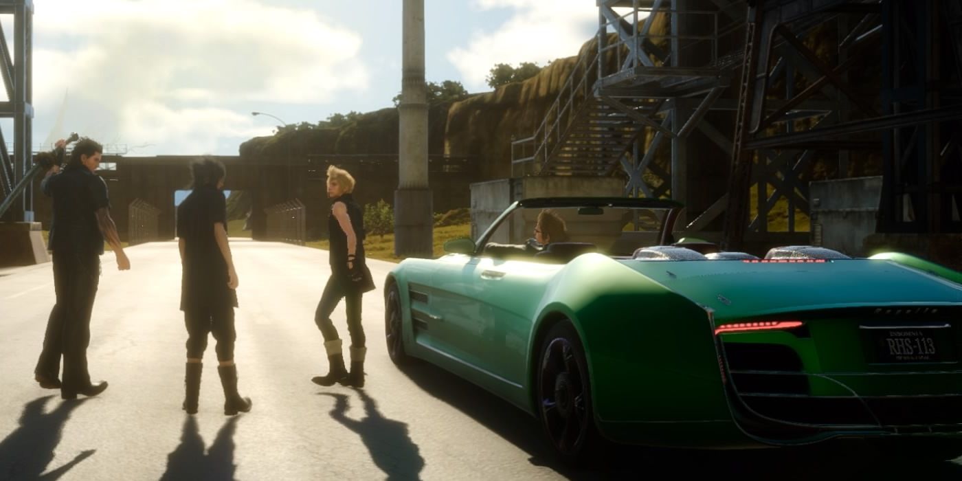 Final fantasy XV next to regalia