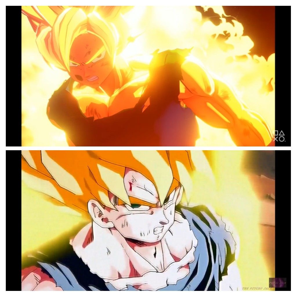 Goku in DBZK and anime