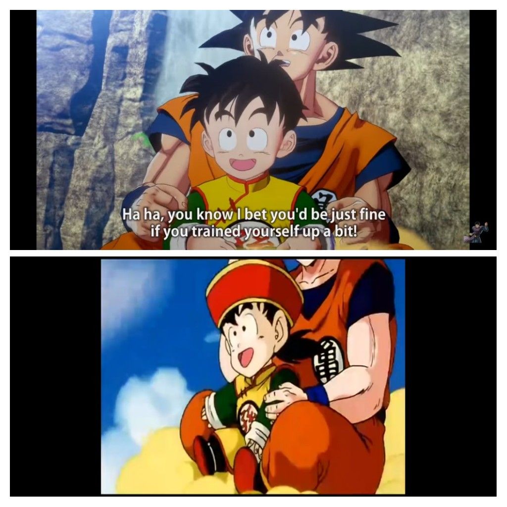 Kid Gohan in DBZK and anime