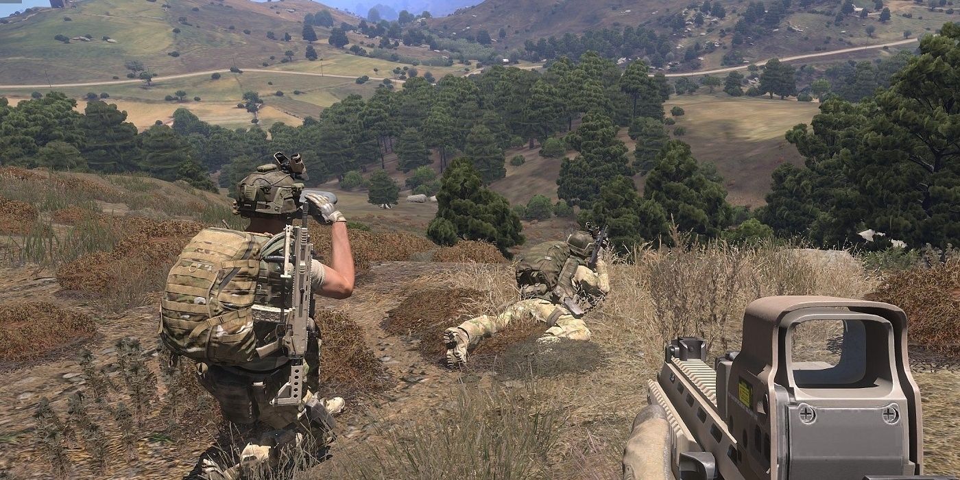 Arma 3 Soldiers Sniping From Mountain