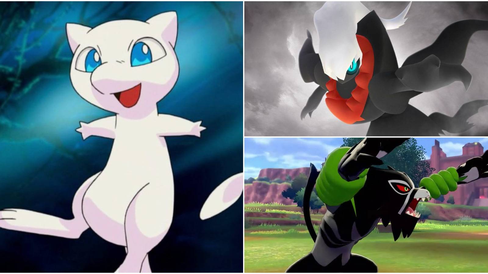 Pokemon Anime Mew Darkrai Zarude
