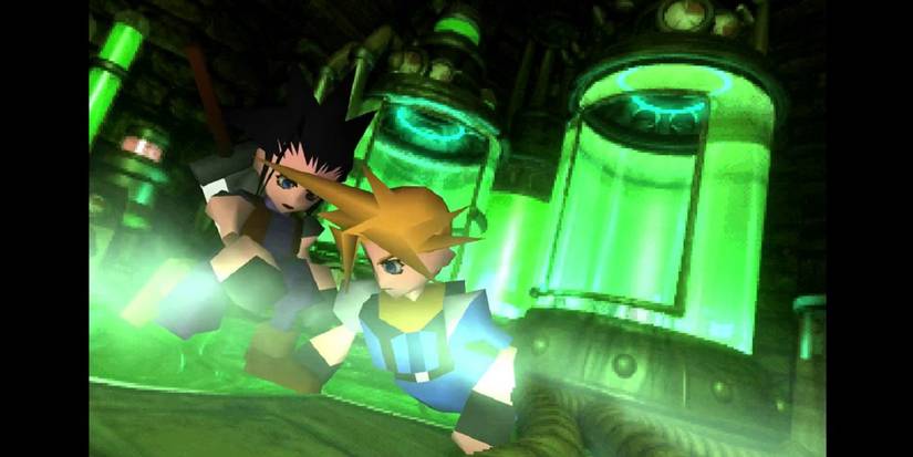 Cloud and Zak Final Fantasy VII flashback