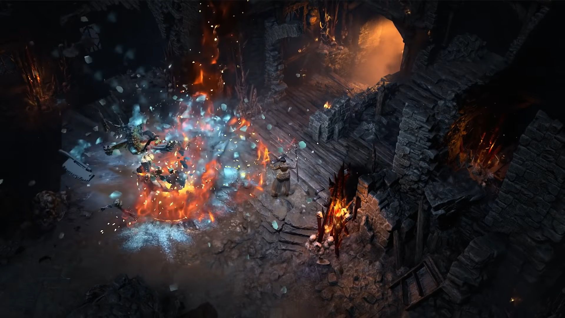 diablo 4 gameplay trailer sorceress meteor