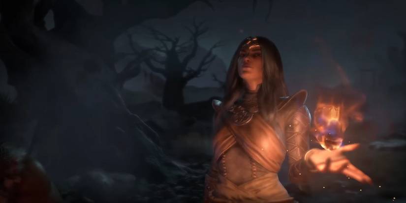 diablo 4 sorceress gameplay reveal trailer
