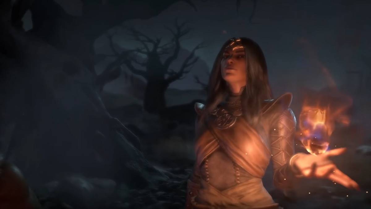 diablo 4 sorceress gameplay reveal trailer