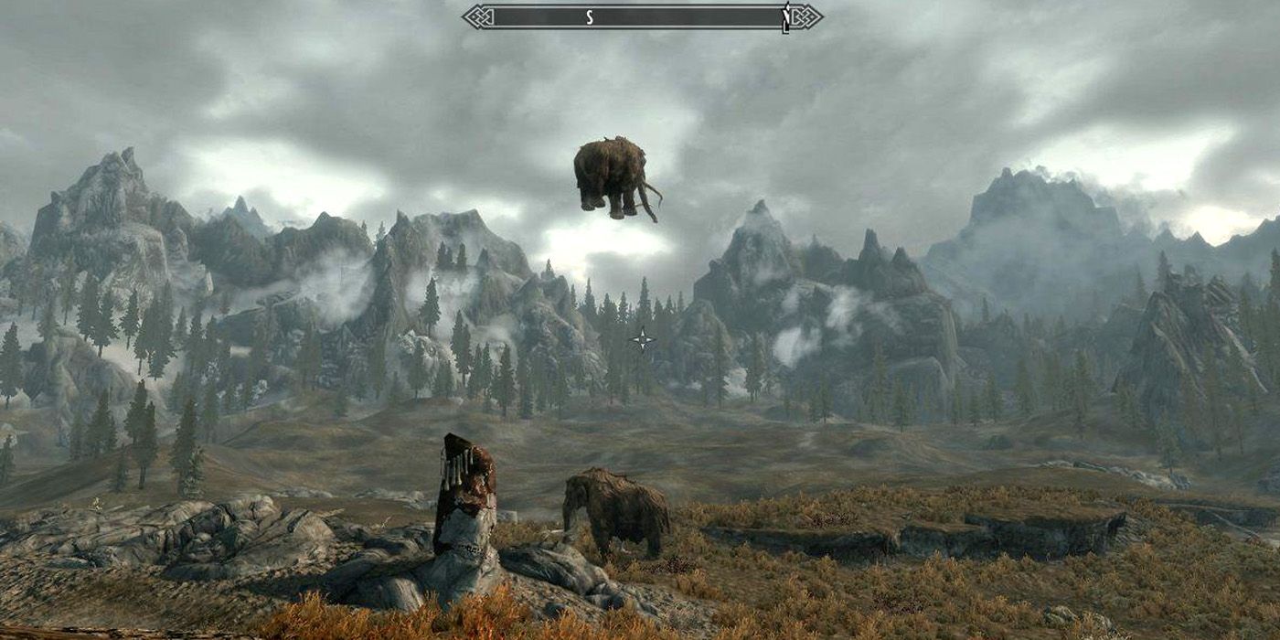 skyrim pc game bugs out when i move