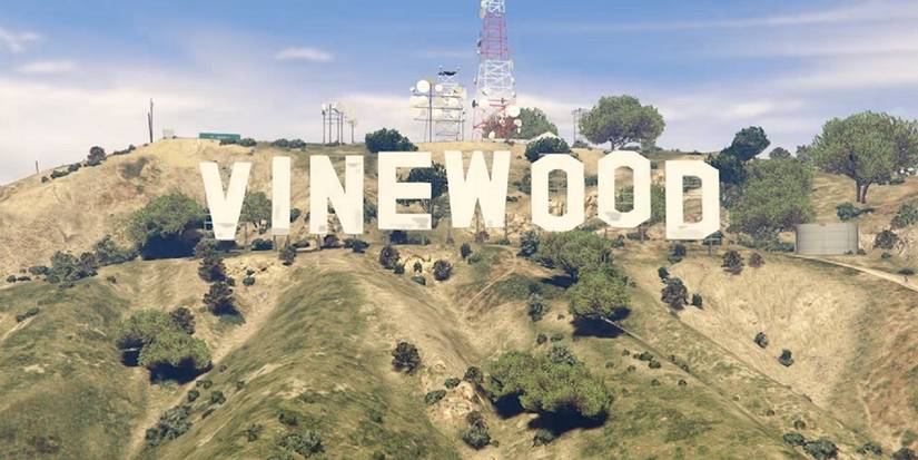 Vinewood sign in Grand Theft Auto