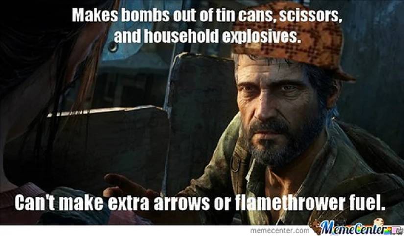 Last of us cant make arrows meme