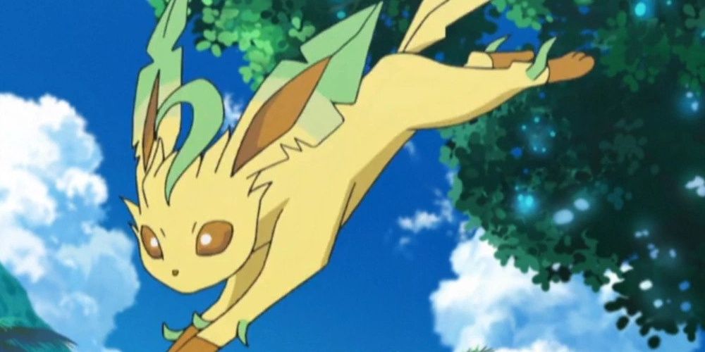 Leafeon from Pokemon Anime Cropped