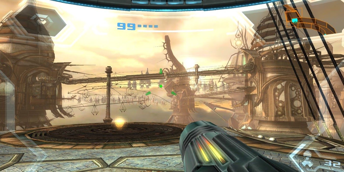FPS view in Metroid Prime 3: Corruption
