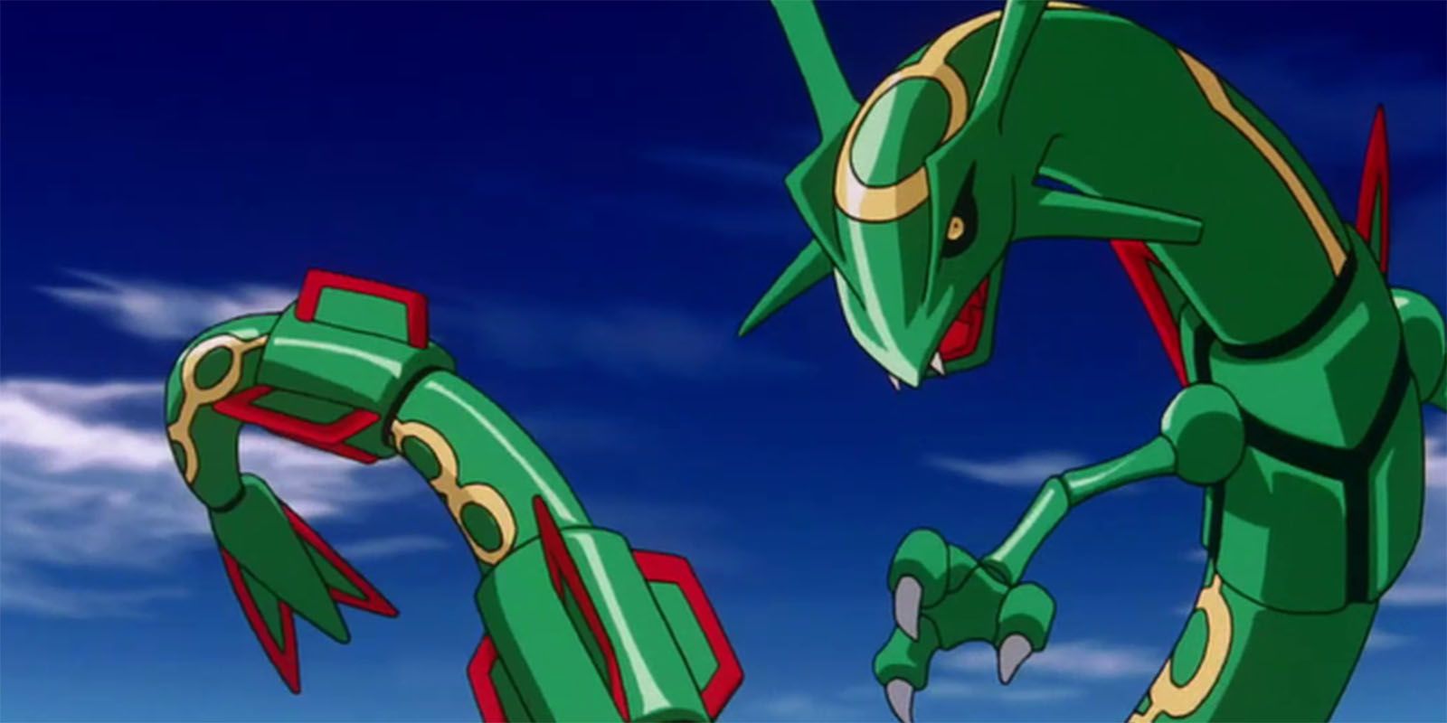 Rayquaza from the Pokemon anime.