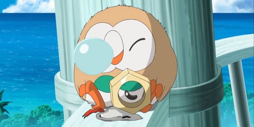 Pokemon Rowlet napping