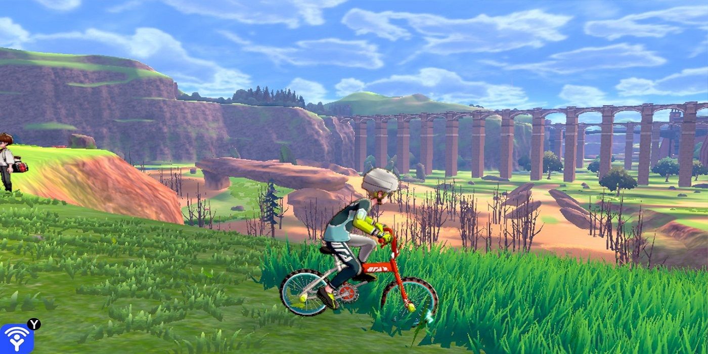 Pokemon Sword Shield Wild Area Bike