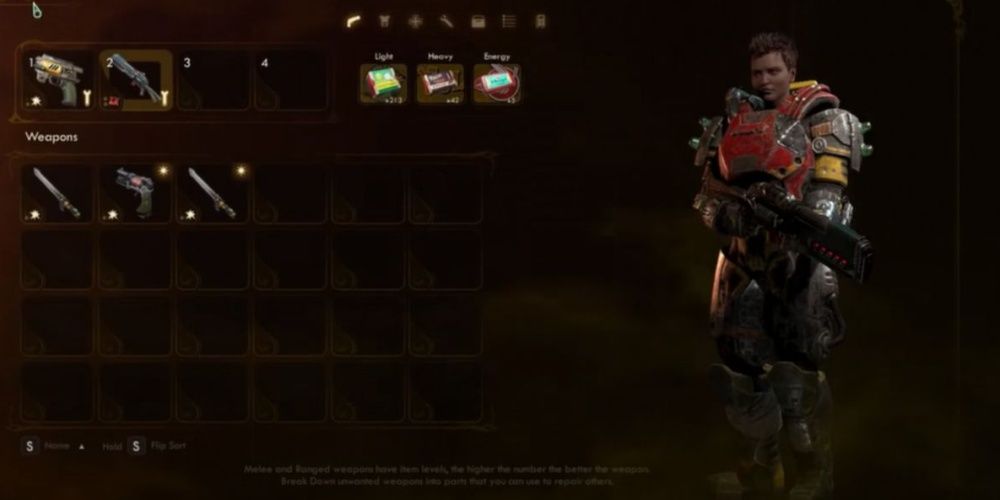 Retrofitted Power Armor Outer Worlds menu screen