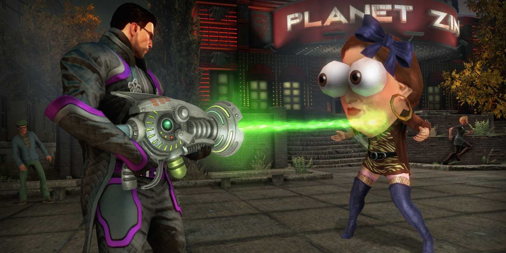 Firing a laser in Saints Row 4