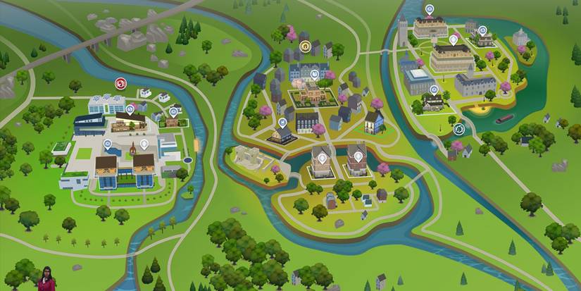 The Sims 4 The map of Britechester