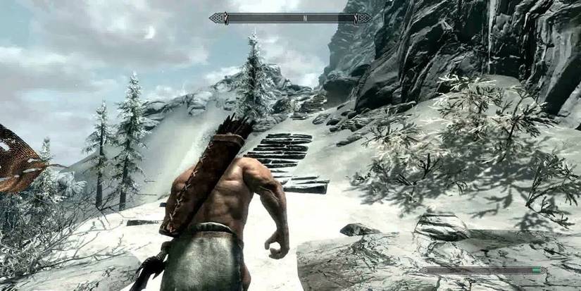 Skyrim Climbing Mountain