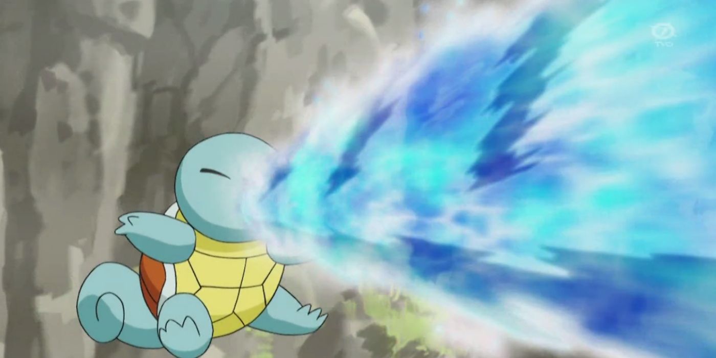 move used in the anime by the water pokemon squirtle.