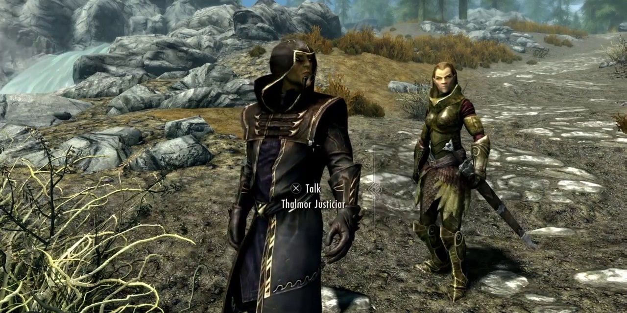 Two Thalmor agents in Skyrim