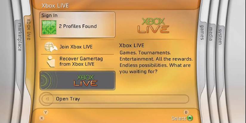 Xbox 360 old dashboard