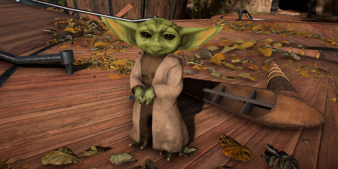 star wars battlefront 2 modded baby yoda the mandalorian