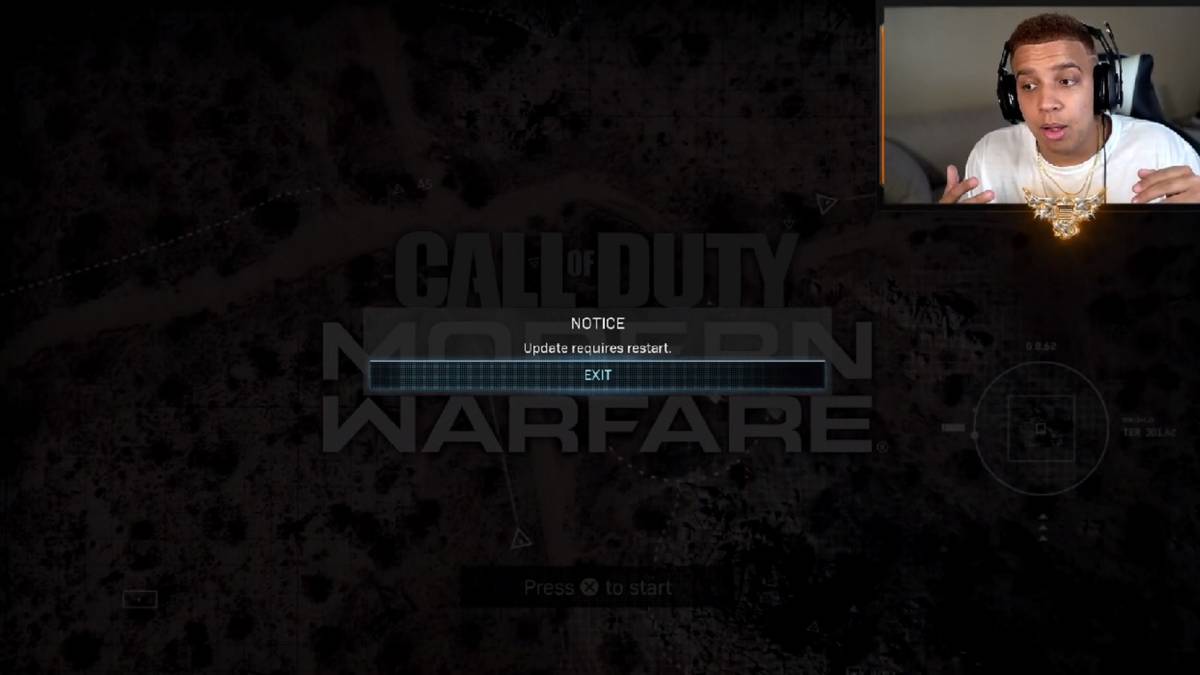 call of duty modern warfare won't change mini map or add map voting