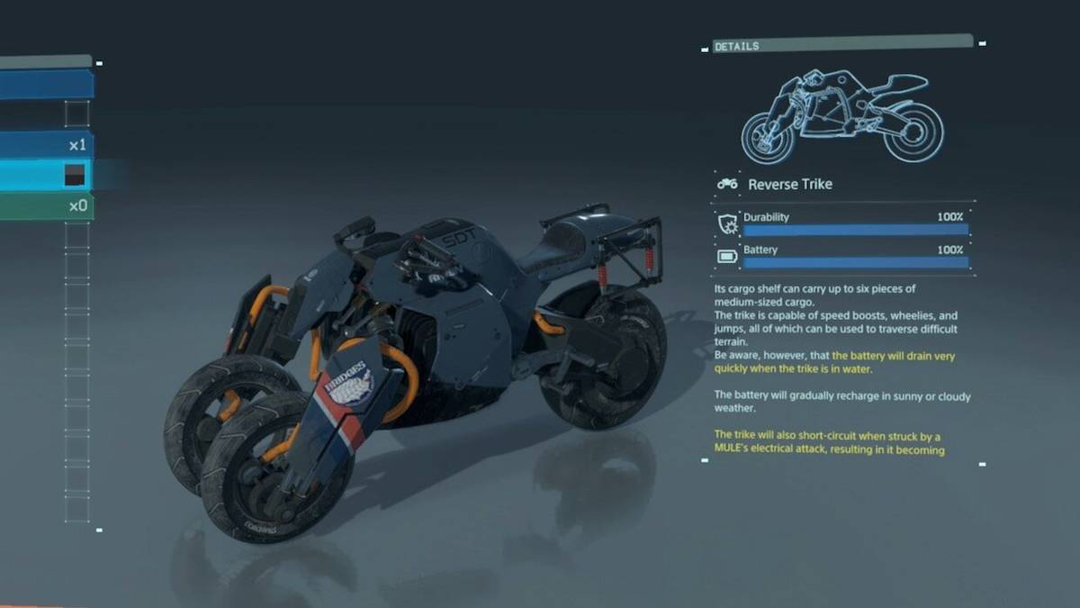 death stranding how to repair and recharge vehicles guide