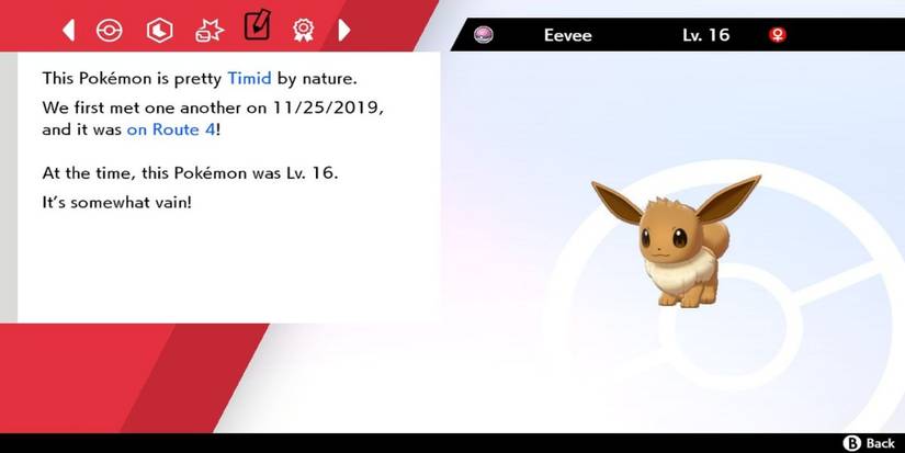 eevee stats sword and shield