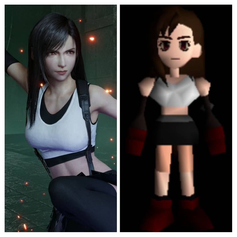 Final fantasy VII Remake tifa old vs new