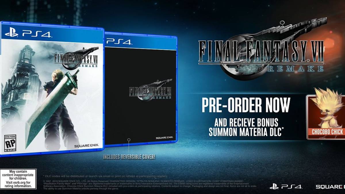 ff7 remake cover art new reversible