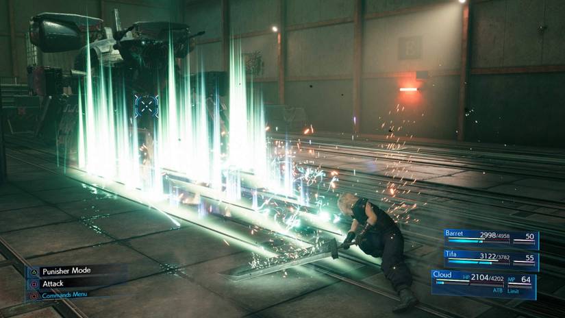 final fantasy 7 remake cloud blade burst