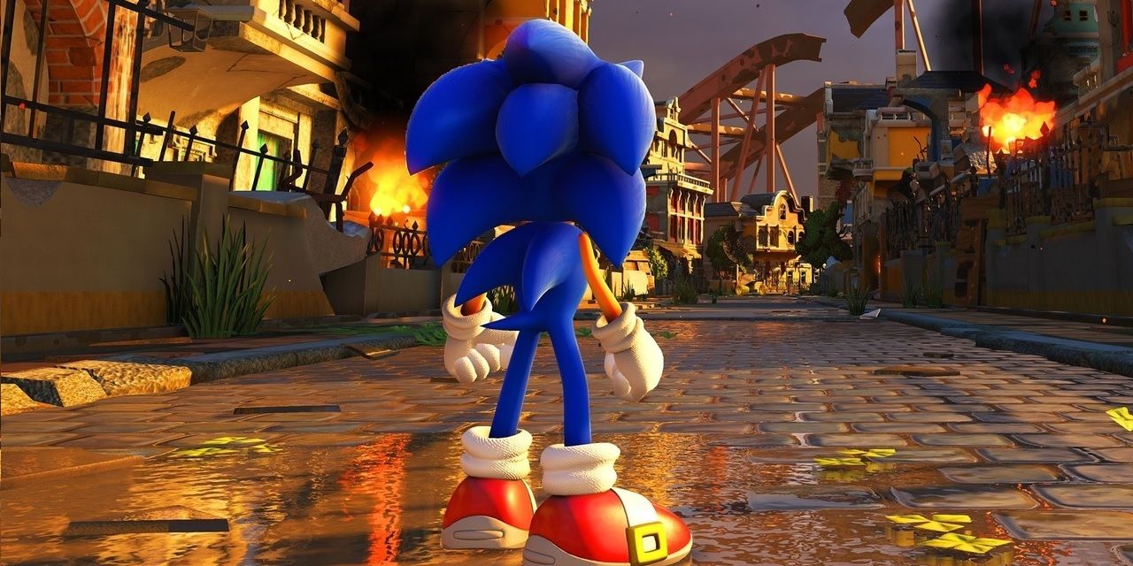 Back of Sonic from Sonic Forces