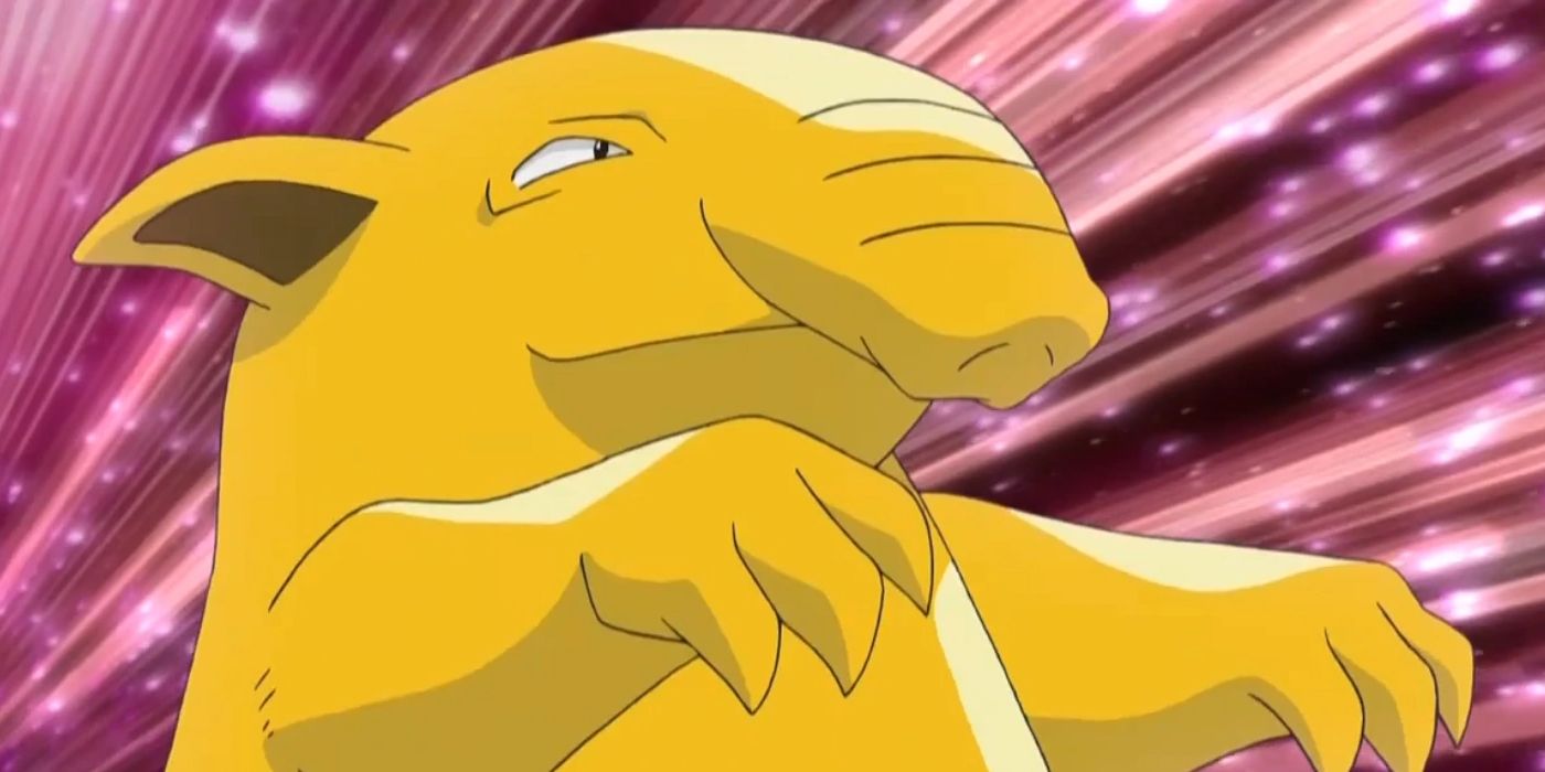 drowzee about to use a psychic attack.